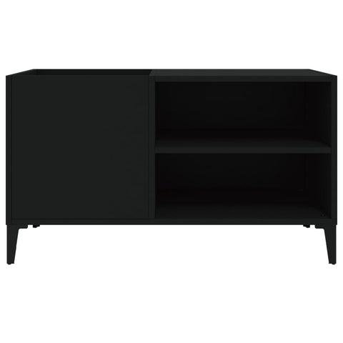 vidaXL Record Cabinet Black 84.5x38x48 cm Engineered Wood