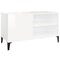 vidaXL Record Cabinet High Gloss White 84.5x38x48 cm Engineered Wood