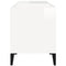 vidaXL Record Cabinet High Gloss White 84.5x38x48 cm Engineered Wood