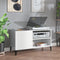 vidaXL Record Cabinet High Gloss White 84.5x38x48 cm Engineered Wood