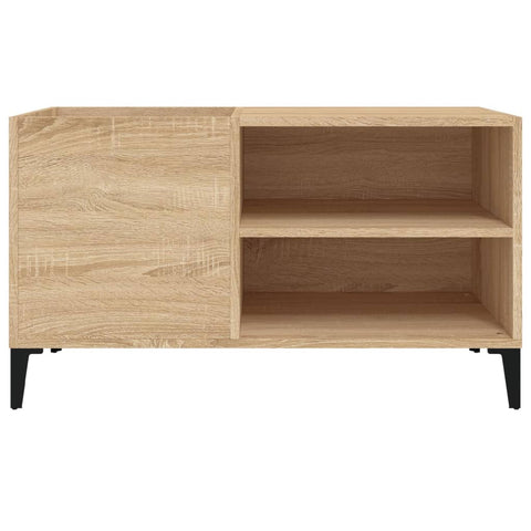 vidaXL Record Cabinet Sonoma Oak 84.5x38x48 cm Engineered Wood