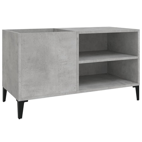 vidaXL Record Cabinet Concrete Grey 84.5x38x48 cm Engineered Wood