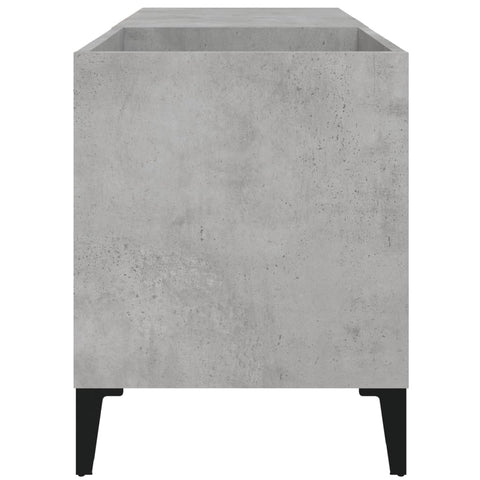 vidaXL Record Cabinet Concrete Grey 84.5x38x48 cm Engineered Wood