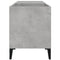vidaXL Record Cabinet Concrete Grey 84.5x38x48 cm Engineered Wood