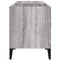 vidaXL Record Cabinet Grey Sonoma 84.5x38x48 cm Engineered Wood