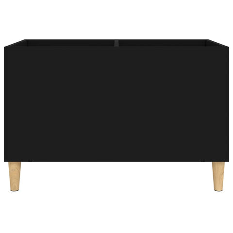 vidaXL Record Cabinet Black 74.5x38x48 cm Engineered Wood