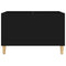 vidaXL Record Cabinet Black 74.5x38x48 cm Engineered Wood