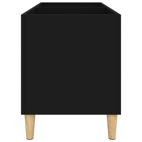 vidaXL Record Cabinet Black 74.5x38x48 cm Engineered Wood