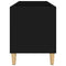 vidaXL Record Cabinet Black 74.5x38x48 cm Engineered Wood