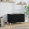 vidaXL Record Cabinet Black 74.5x38x48 cm Engineered Wood