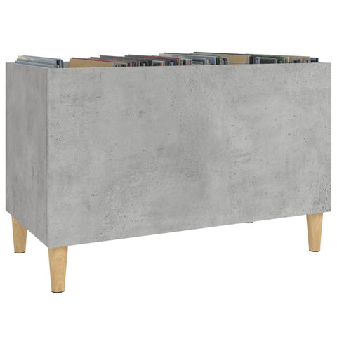 vidaXL Record Cabinet Concrete Grey 74.5x38x48 cm Engineered Wood