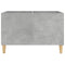 vidaXL Record Cabinet Concrete Grey 74.5x38x48 cm Engineered Wood