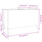 vidaXL Record Cabinet White 74.5x38x48 cm Engineered Wood