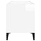 vidaXL Record Cabinet High Gloss White 74.5x38x48 cm Engineered Wood