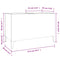 vidaXL Record Cabinet High Gloss White 74.5x38x48 cm Engineered Wood