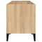 vidaXL Record Cabinet Sonoma Oak 74.5x38x48 cm Engineered Wood