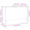 vidaXL Record Cabinet Concrete Grey 74.5x38x48 cm Engineered Wood