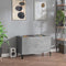 vidaXL Record Cabinet Concrete Grey 74.5x38x48 cm Engineered Wood