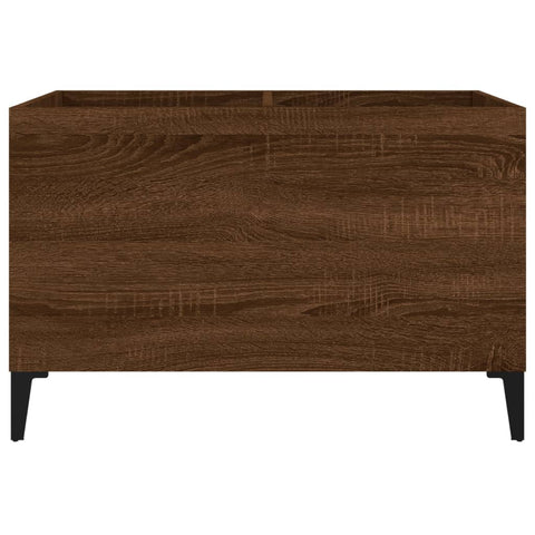 vidaXL Record Cabinet Brown Oak 74.5x38x48 cm Engineered Wood