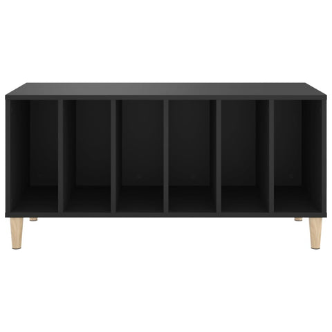 vidaXL Record Cabinet Black 100x38x48 cm Engineered Wood
