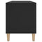 vidaXL Record Cabinet Black 100x38x48 cm Engineered Wood