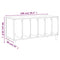 vidaXL Record Cabinet Grey Sonoma 100x38x48 cm Engineered Wood