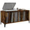 vidaXL Record Cabinet Smoked Oak 100x38x48 cm Engineered Wood