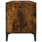 vidaXL Record Cabinet Smoked Oak 100x38x48 cm Engineered Wood