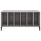 vidaXL Record Cabinet Grey Sonoma 100x38x48 cm Engineered Wood