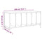vidaXL Record Cabinet Grey Sonoma 100x38x48 cm Engineered Wood