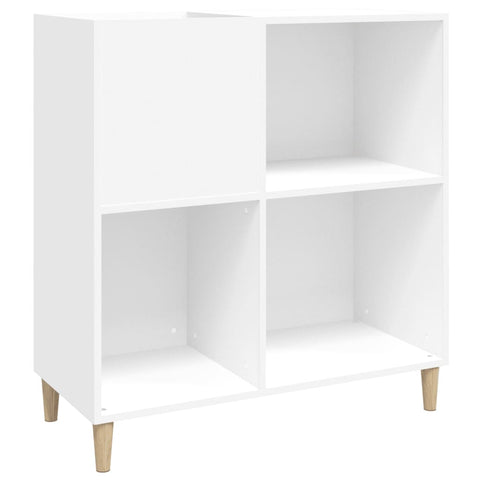vidaXL Record Cabinet White 84.5x38x89 cm Engineered Wood