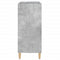 vidaXL Record Cabinet Concrete Grey 84.5x38x89 cm Engineered Wood