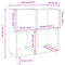 vidaXL Record Cabinet Concrete Grey 84.5x38x89 cm Engineered Wood
