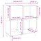 vidaXL Record Cabinet Smoked Oak 84.5x38x89 cm Engineered Wood