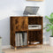 vidaXL Record Cabinet Smoked Oak 84.5x38x89 cm Engineered Wood