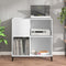 vidaXL Record Cabinet White 84.5x38x89 cm Engineered Wood