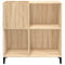 vidaXL Record Cabinet Sonoma Oak 84.5x38x89 cm Engineered Wood