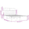 vidaXL Metal Bed Frame without Mattress with Headboard Black 140x200cm