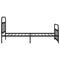 vidaXL Metal Bed Frame without Mattress with Footboard Black 107x203cm