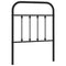 vidaXL Metal Headboard Black 75 cm