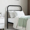 vidaXL Metal Headboard Black 75 cm