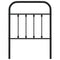 vidaXL Metal Headboard Black 75 cm