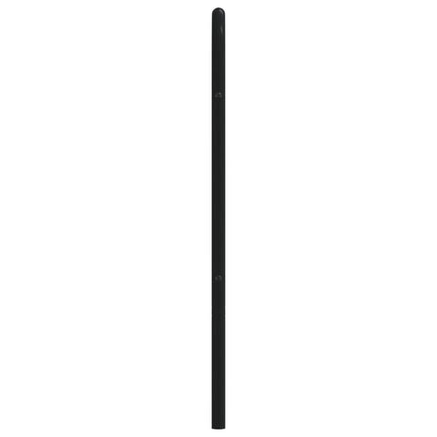 vidaXL Metal Headboard Black 75 cm