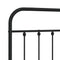vidaXL Metal Headboard Black 75 cm