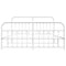 vidaXL Metal Bed Frame without Mattress with Footboard White 183x213cm