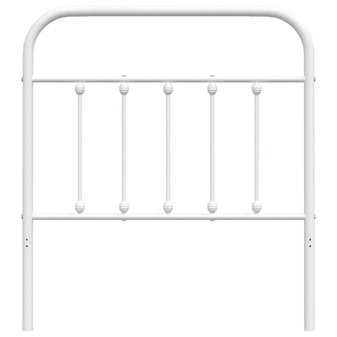 vidaXL Metal Headboard White 90 cm
