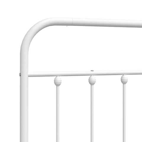 vidaXL Metal Headboard White 90 cm