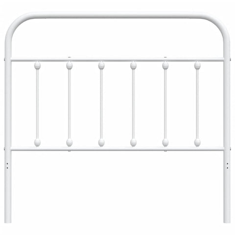 vidaXL Metal Headboard White 107 cm
