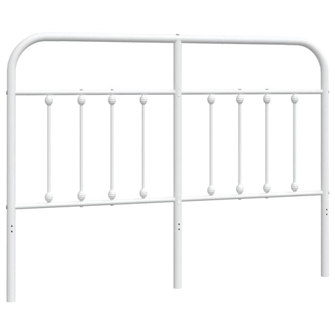 vidaXL Metal Headboard White 140 cm