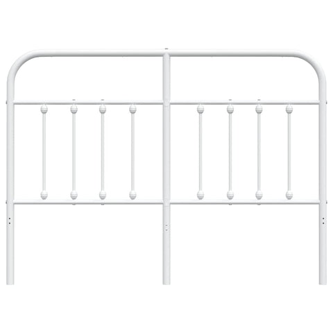 vidaXL Metal Headboard White 140 cm